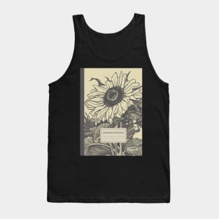 Aesthetic Vintage Floral Composition Book Tank Top